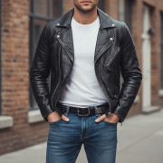 stylish studded leather belt