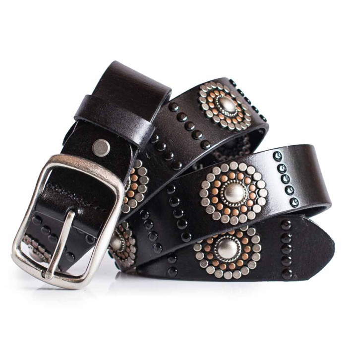 Women's Black Studded Belt 