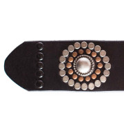 leather studded belt for women