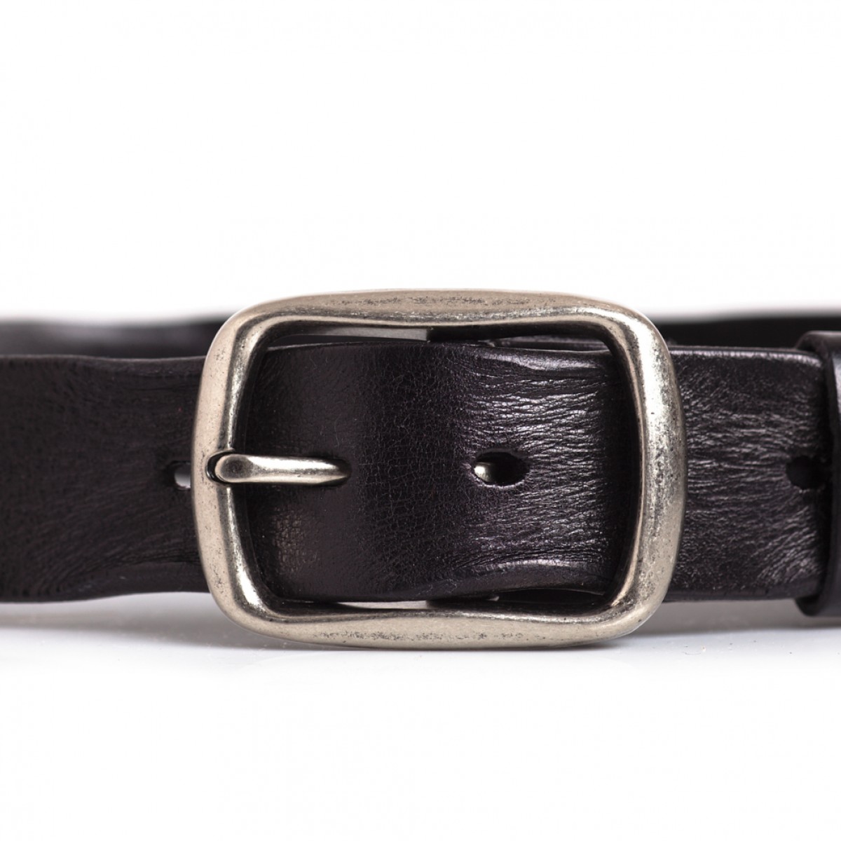 Mens Classic Black Leather Belt Casual Everyday Wear | LATICCI