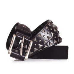 Armor Studded Belt Italian Leather
