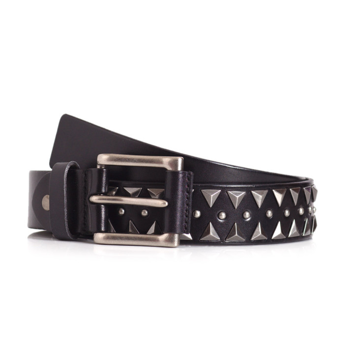 Armor Studded Belt Italian Leather