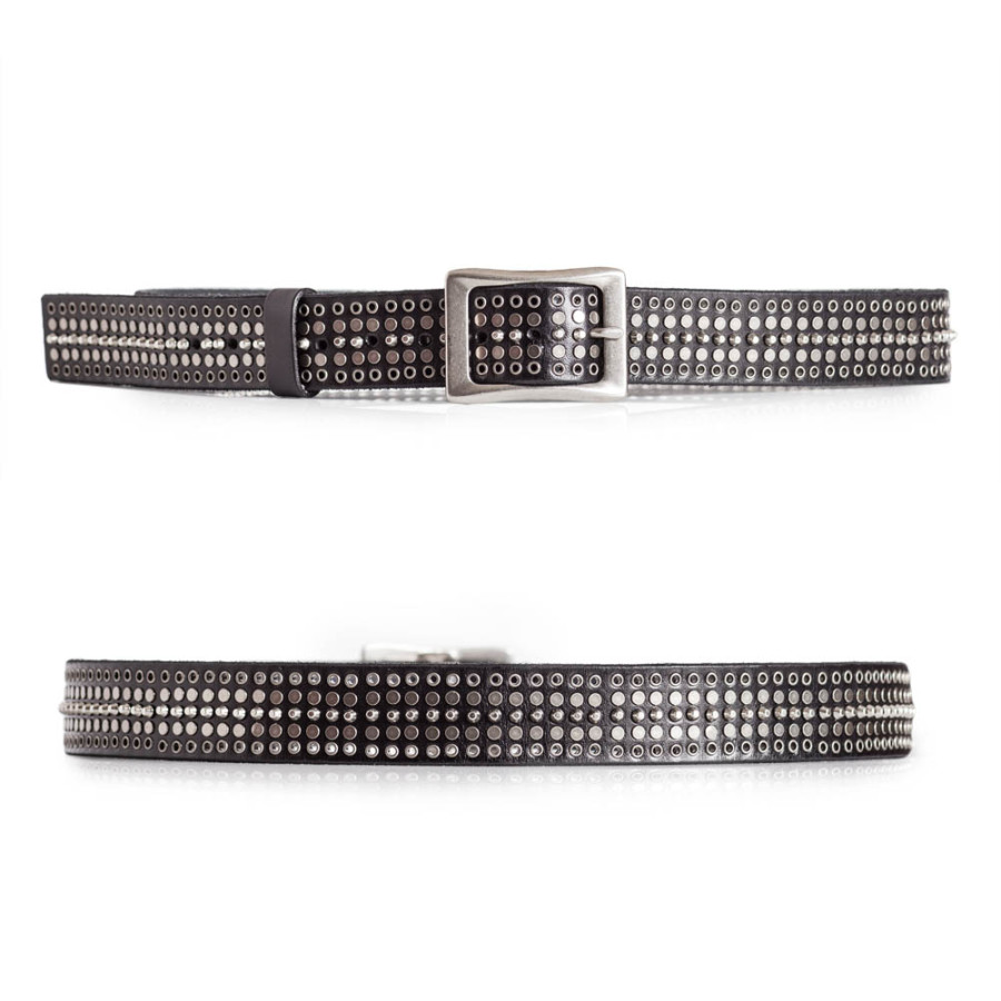 Men's Rockstar Studded Split Strand Leather Bracelet