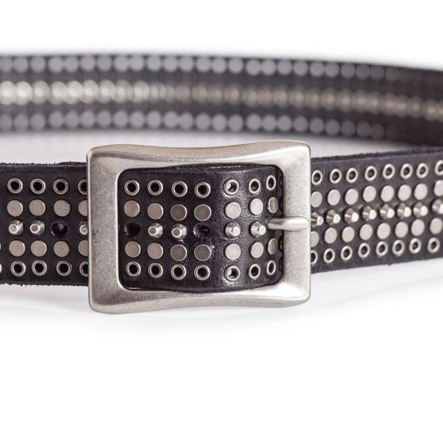 Men's Rockstar Belt with Studs Real Leather | Men's Studded Belts ...