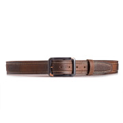 Vintage Distressed Leather Belt Brown Genuine Full Grain Leather Belt, Gift for Him, Handmade Belt, Retro Belt Image 4