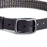 Studded Belt with Spike Studs, Spiked Belt Premium Studded Belt, 100% Full Grain Leather Image 4