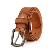 Rugged Leather Jeans Belt