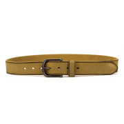 Mens Olive Green Leather Belt, Full Grain Belt for Men, Casual Belt Image 5
