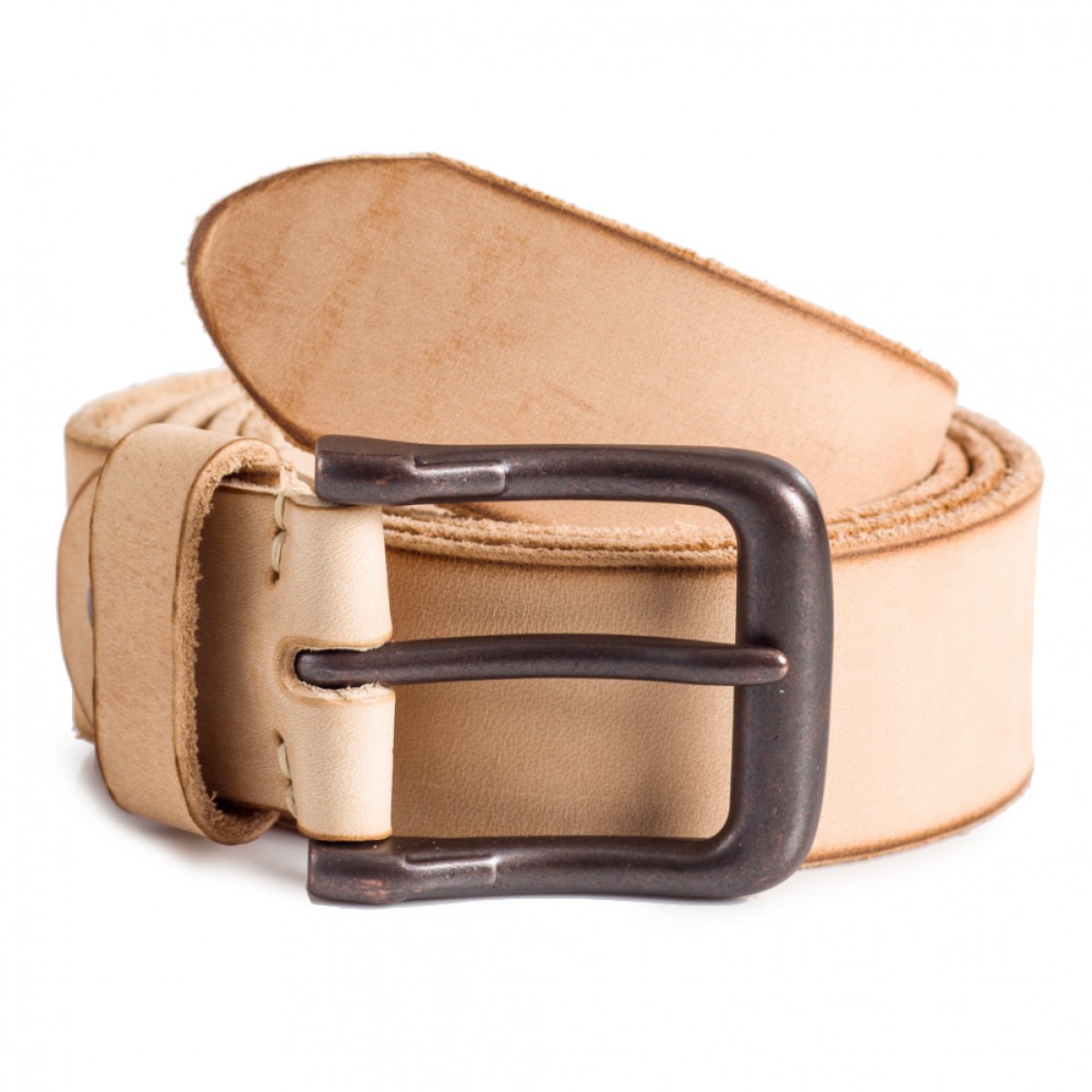 Mens vegetable tanned full grain leather belt sizes 30 44in laticci