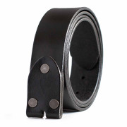 Plain Soft Cowhide Leather Casual Dress & Work Belt Strap, 1.5" NO BUCKLE Included, Full Grain Leather, Gift for Him Image 2
