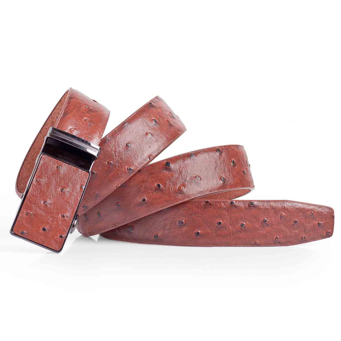 Mens Ostrich Belt