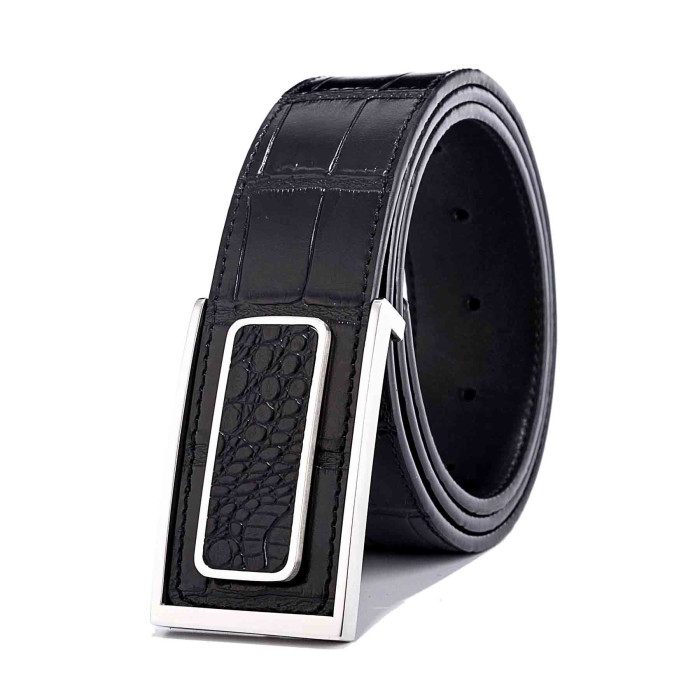 Sleek Croc Belt for  Three Piece Suits 1.5in