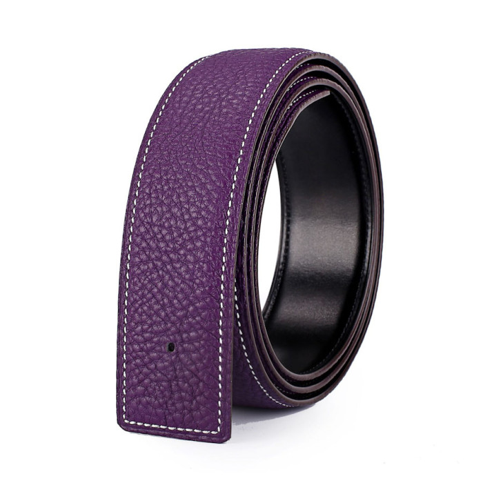 Reversible Belt Purple and Black No Buckle