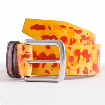 Mens Hand Painted Leather Belt