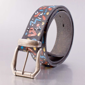 Hand Painted Leather Belt
