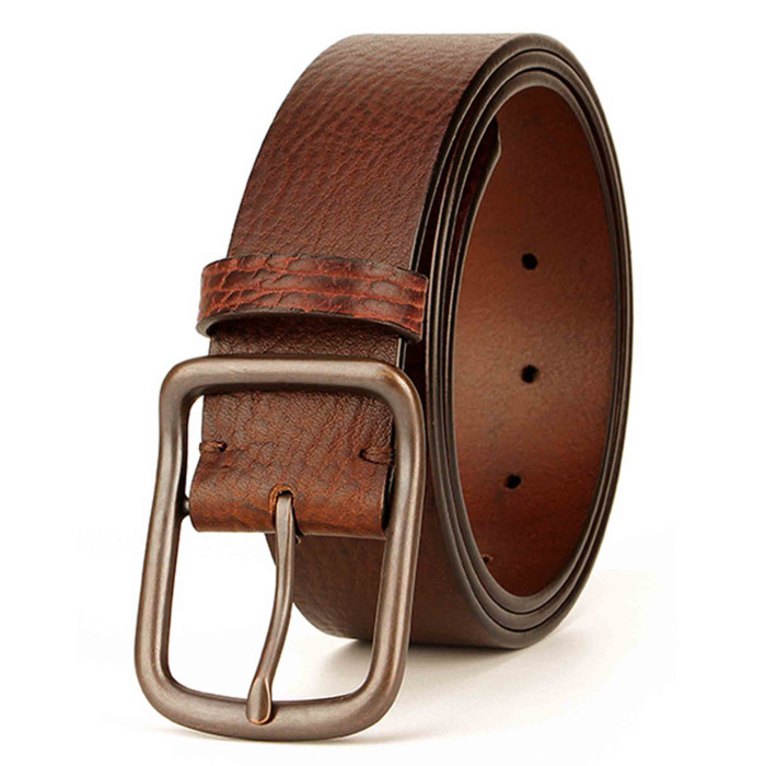 Womens Leather Belt Casual Wear Brown 1.5in Width