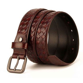 Stylish Casual Leather Belt for Men Brown