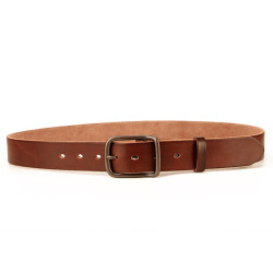Mens Leather Belt for Jeans Brown