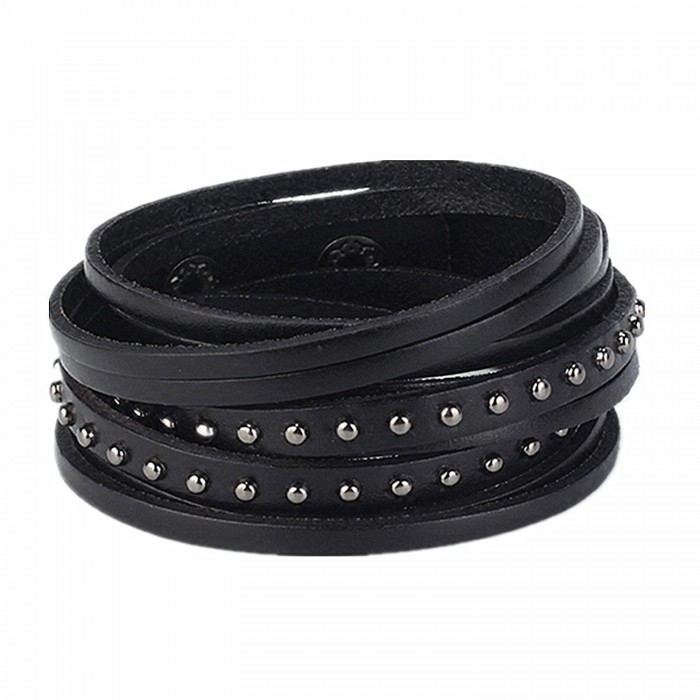 Studded Tassle Cuff Bracelet