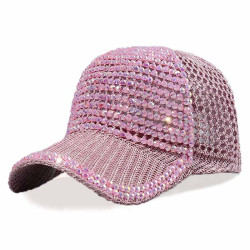 Pink Rhinestone Hat