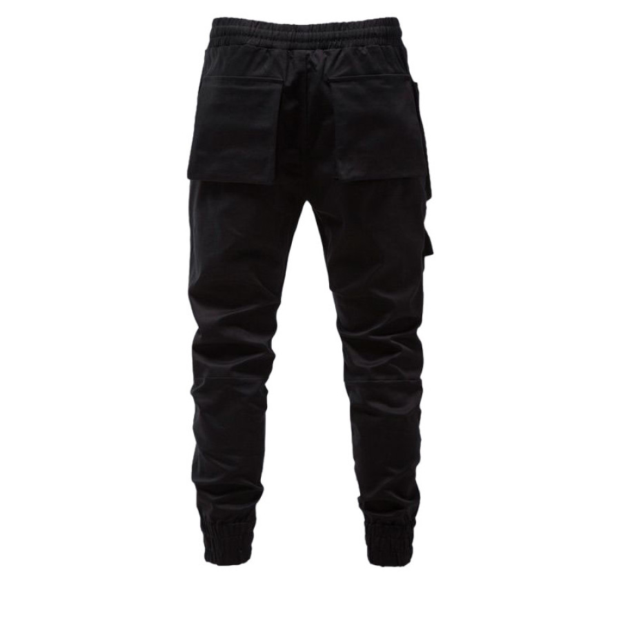 Mens Cargo Joggers with Zippers, Black Joggers with Zippers ...