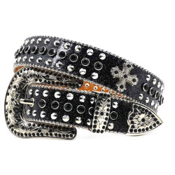 Creative Fashion Cross Rhinestone Inlaid Belt