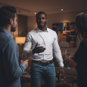 Men's Asymmetrical Dress Shirt Outfit White Shirt with Jeans 