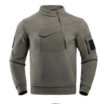 Men's Stylish Sweatshirt with Asymmetric Zipper