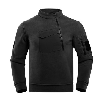 Men's Stylish Sweatshirt with Asymmetric Zipper