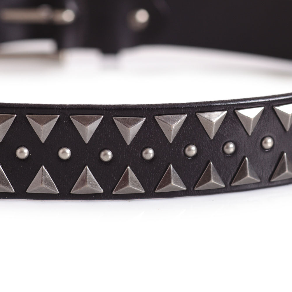 black and silver studded belt