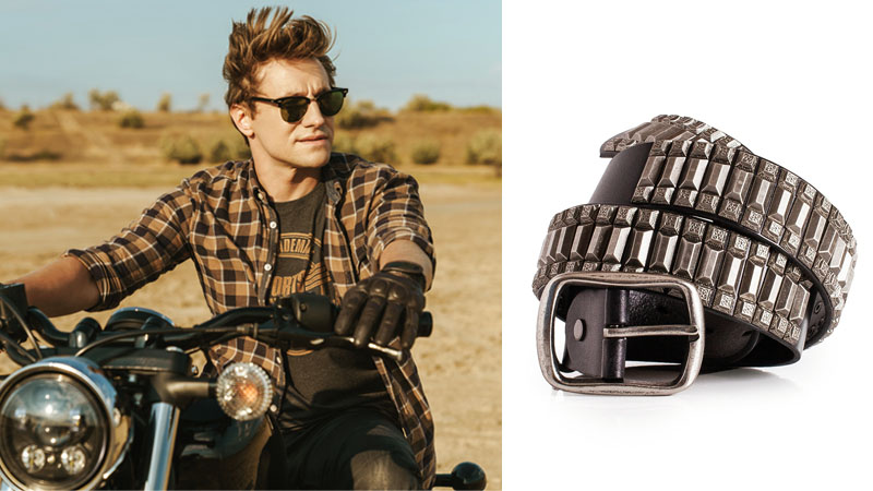 men's metal studded belt