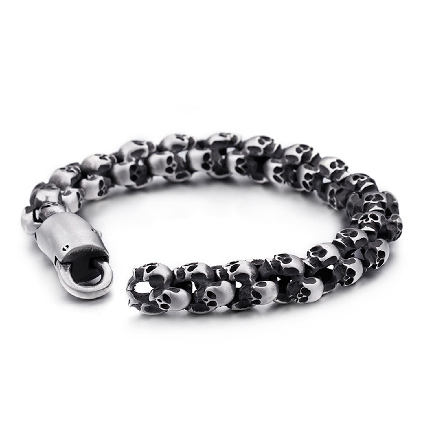 mens skull bracelet