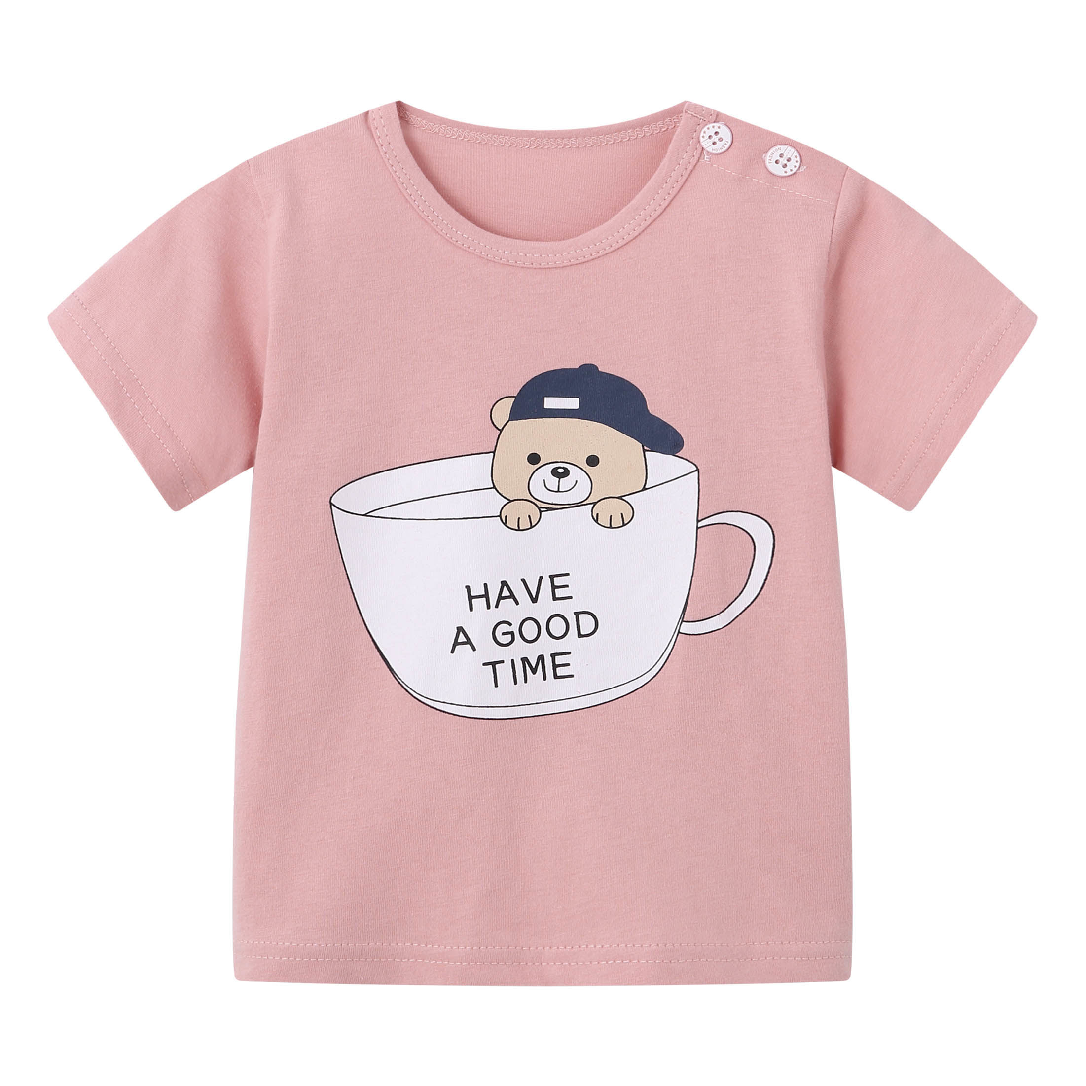 100% cotton tee for babies | 100% cotton fee for toddlers | graphic tee for kids with bear